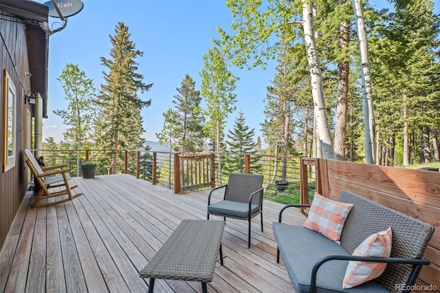 375 Castlewood Dr, Evergreen, CO 80439 - view of wooden terrace