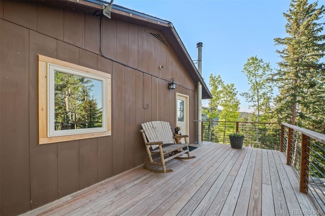 375 Castlewood Dr, Evergreen, CO 80439 - view of wooden terrace