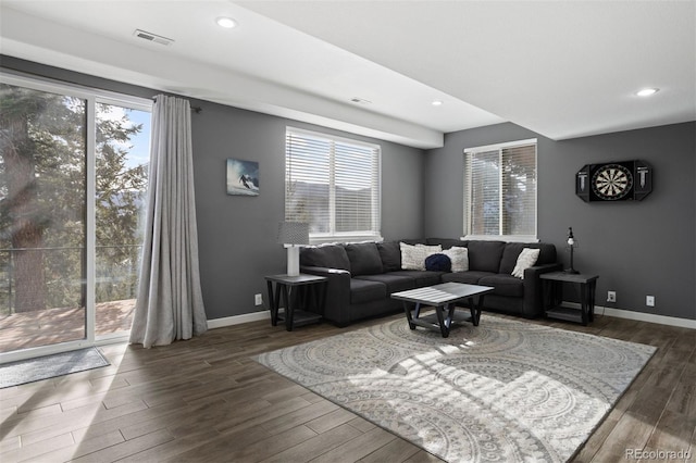 living room with a wealth of natural light