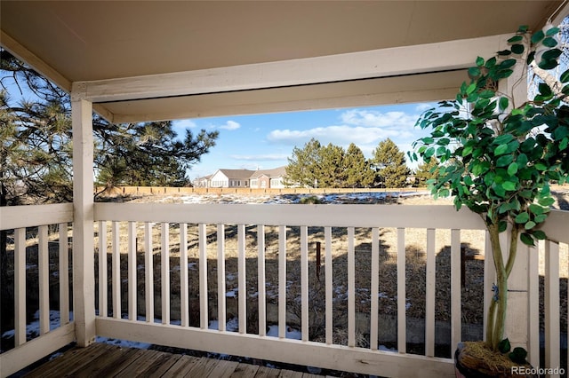 view of balcony