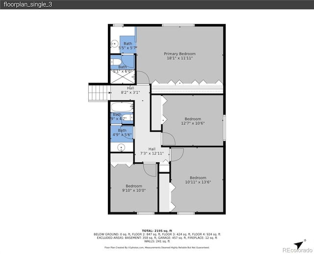 5543 S Kenton Ct, Englewood, CO 80111 - view of home floor plan