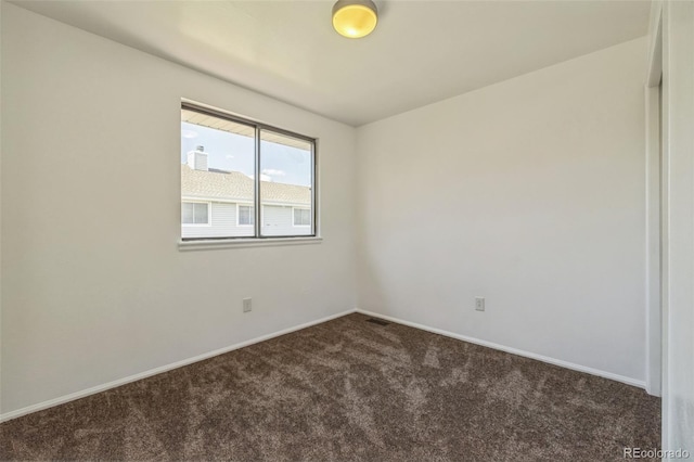 view of carpeted empty room