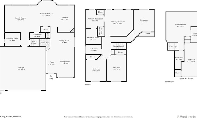 5369 Creek Way, Parker, CO 80134 - floor plan / room layout