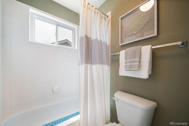 20339 Vista Cir, Parker, CO 80138 - full bathroom featuring toilet and shower / bath combo with shower curtain