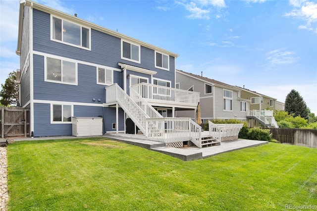 20339 Vista Cir, Parker, CO 80138 - back of house with a patio, a fenced backyard, a wooden deck, and stairs