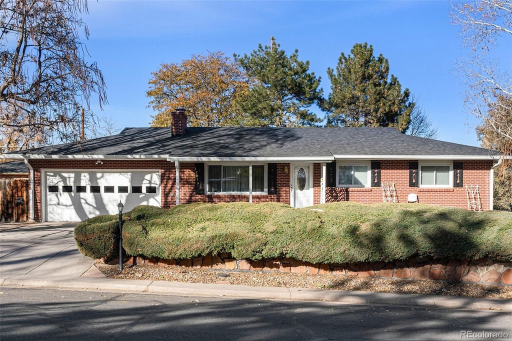 ranch-style house with a garage