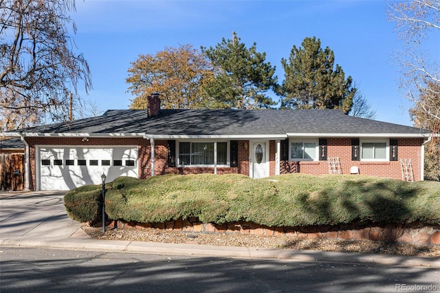 ranch-style house with a garage