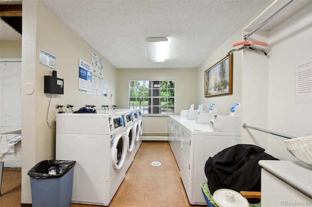 5875 E Iliff Ave Unit 108, Denver, CO 80222 - community laundry featuring washing machine and clothes dryer and a textured ceiling