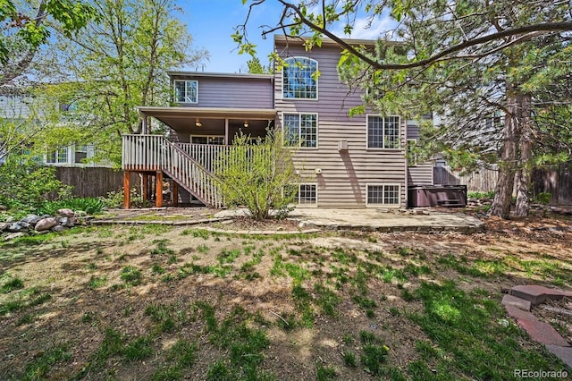 2732 Flint Ct, Superior, CO 80027 - rear view of house featuring stairs and a patio area