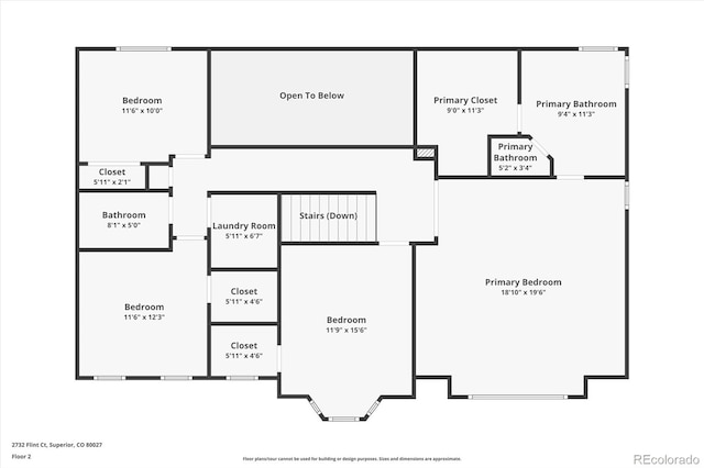 2732 Flint Ct, Superior, CO 80027 - property floor plan