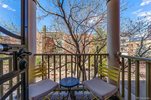 view of balcony