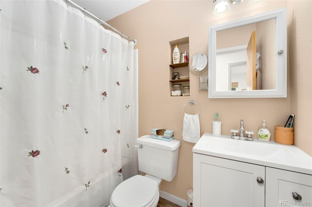13388 Alcott Cir, Broomfield, CO 80020 - full bath with toilet, vanity, and shower / bathtub combination with curtain