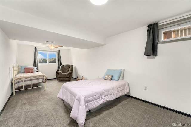 13388 Alcott Cir, Broomfield, CO 80020 - carpeted bedroom with ceiling fan and baseboards