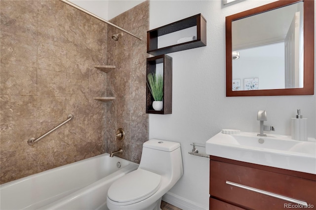 232 W 5th Ave, Denver, CO 80204 - bathroom with toilet, shower / bath combination, and vanity