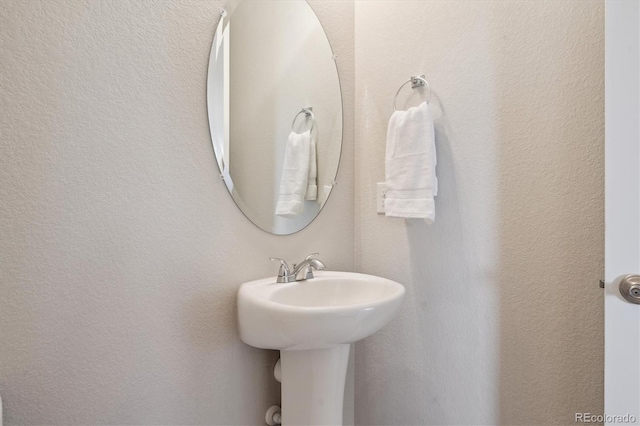 bathroom with a sink