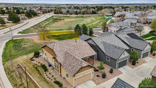 birds eye view of property featuring a residential view