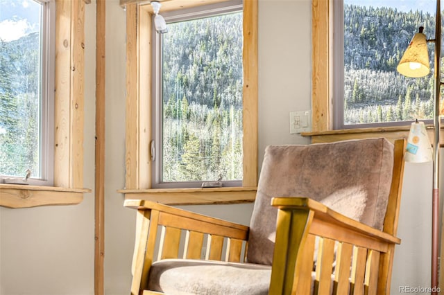 50 Pine St, Empire, CO 80438 - staircase with plenty of natural light and a view of trees