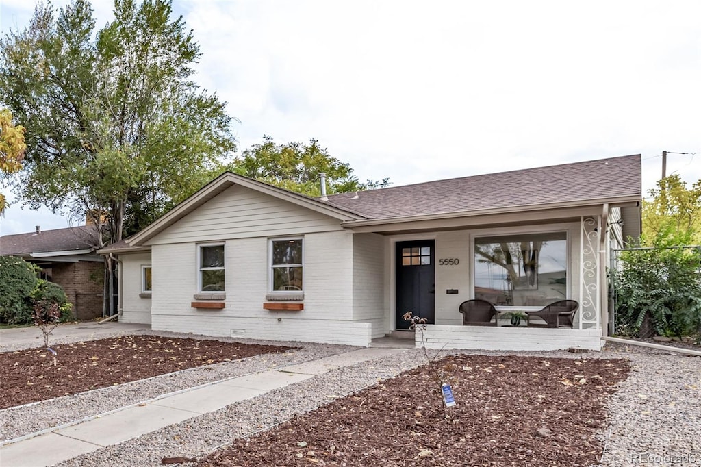 view of ranch-style home