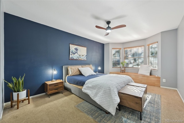 12655 E Pacific Cir Unit C, Aurora, CO 80014 - carpeted bedroom featuring ceiling fan and baseboards