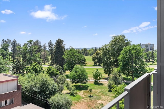 1265 N Race St Unit 603, Denver, CO 80206 - balcony with a mountain view and view of wooded area