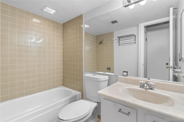 1265 N Race St Unit 603, Denver, CO 80206 - bathroom featuring vanity, tub / shower combination, and a textured ceiling