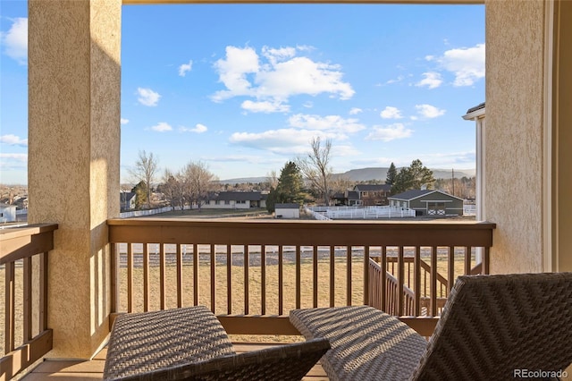 view of balcony