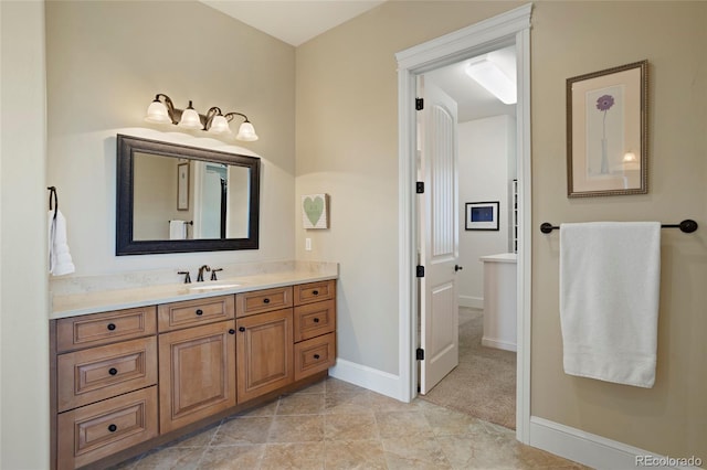 bathroom with vanity