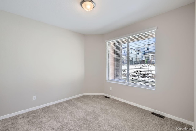 view of carpeted empty room