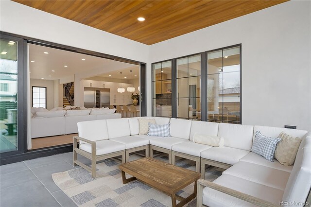 1001 S Adams St, Denver, CO 80209 - view of patio / terrace featuring an outdoor living space