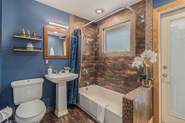 15 Pawnee Dr, Boulder, CO 80303 - bathroom with shower / bath combo and toilet