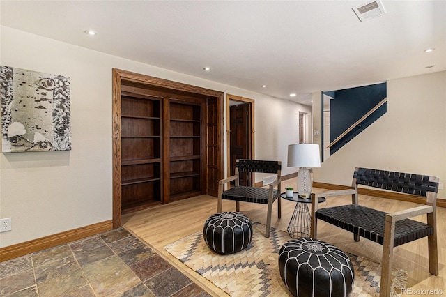 15 Pawnee Dr, Boulder, CO 80303 - living area with stone tile floors and recessed lighting