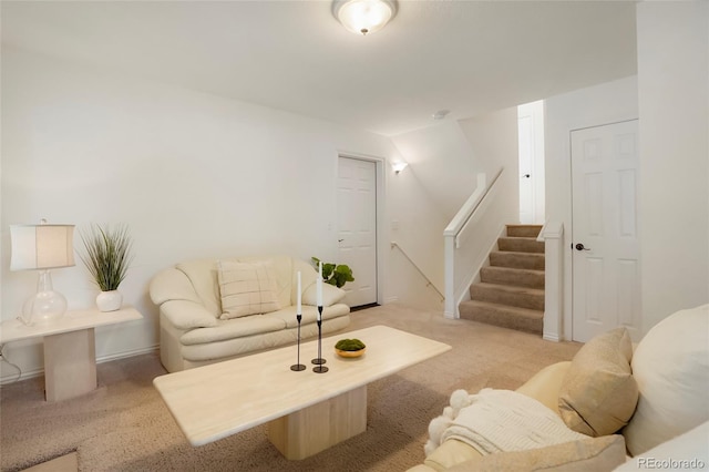 5530 Racquet Ln, Boulder, CO 80303 - living area with light carpet and stairway