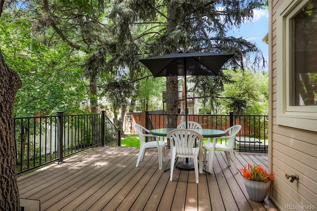 5530 Racquet Ln, Boulder, CO 80303 - deck with outdoor dining area