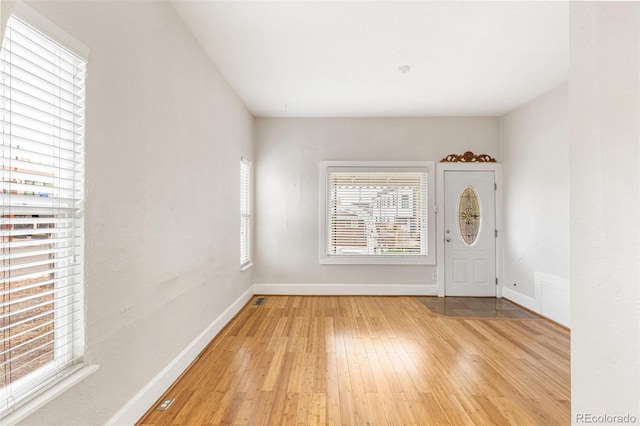 entrance foyer with wood-type flooring