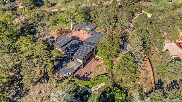 1455 La Mesa St, Colorado Springs, CO 80904 - view of subject property featuring a heavily wooded area