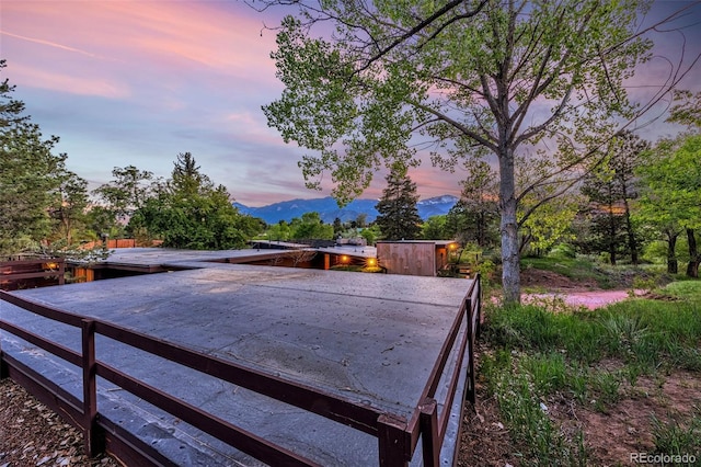 1455 La Mesa St, Colorado Springs, CO 80904 - view of yard featuring a mountain view