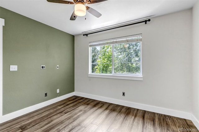 10609 Abilene St, Commerce City, CO 80022 - unfurnished room with wood finished floors and ceiling fan
