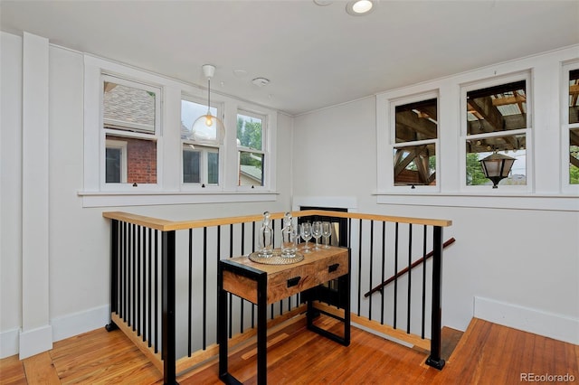 3237 N Josephine St, Denver, CO 80205 - stairway featuring wood finished floors and baseboards