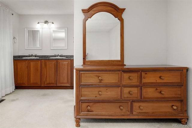 full bath with double vanity