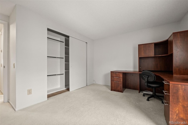 office area with carpet floors