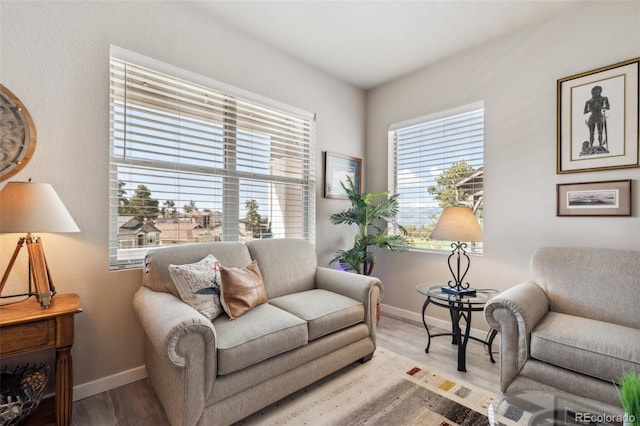 763 Sage Forest Ln, Monument, CO 80132 - living room featuring baseboards and light wood-type flooring