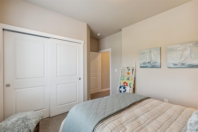 763 Sage Forest Ln, Monument, CO 80132 - carpeted bedroom with a closet
