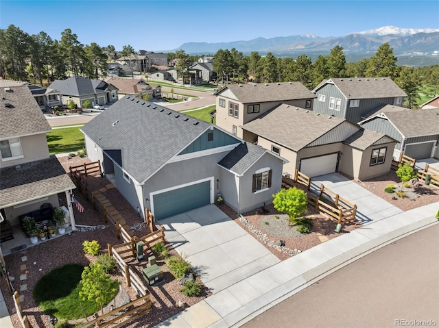 763 Sage Forest Ln, Monument, CO 80132 - aerial view of residential area featuring a mountain backdrop