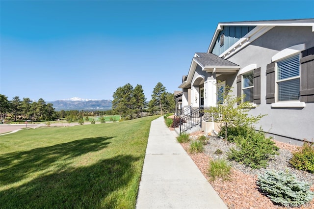 763 Sage Forest Ln, Monument, CO 80132 - view of grassy yard featuring a mountain view