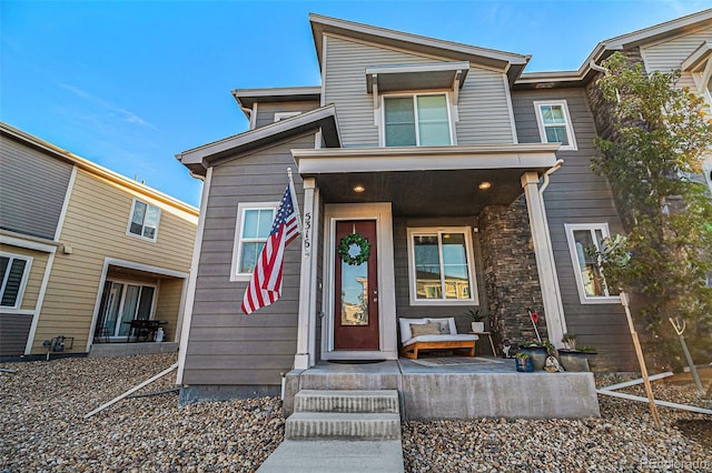 view of front of home