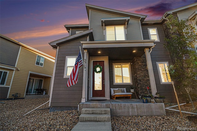 view of front of home