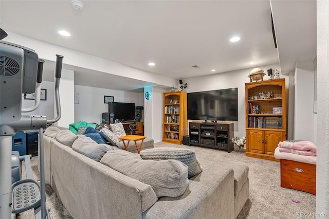 24022 E Jamison Dr, Aurora, CO 80016 - living room featuring carpet and recessed lighting