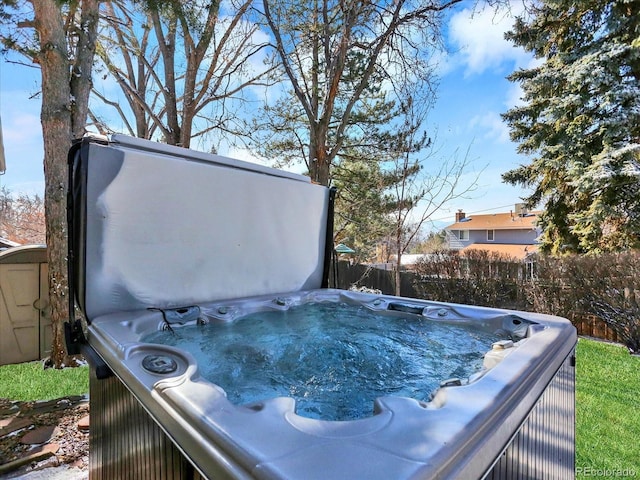 7631 Oak St, Arvada, CO 80005 - exterior view of a jacuzzi
