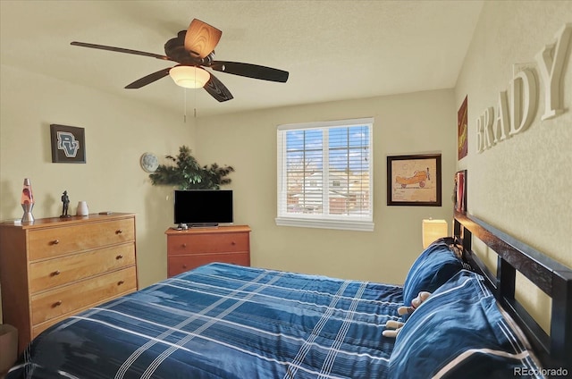 7631 Oak St, Arvada, CO 80005 - bedroom featuring a ceiling fan