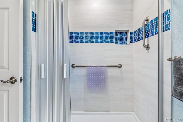 bathroom with walk in shower